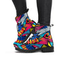 Abstract Graffiti Wow Print Women's Boots-grizzshop