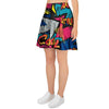 Abstract Graffiti Wow Print Women's Skirt-grizzshop