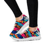 Abstract Graffiti Wow Print Women's Sneakers-grizzshop