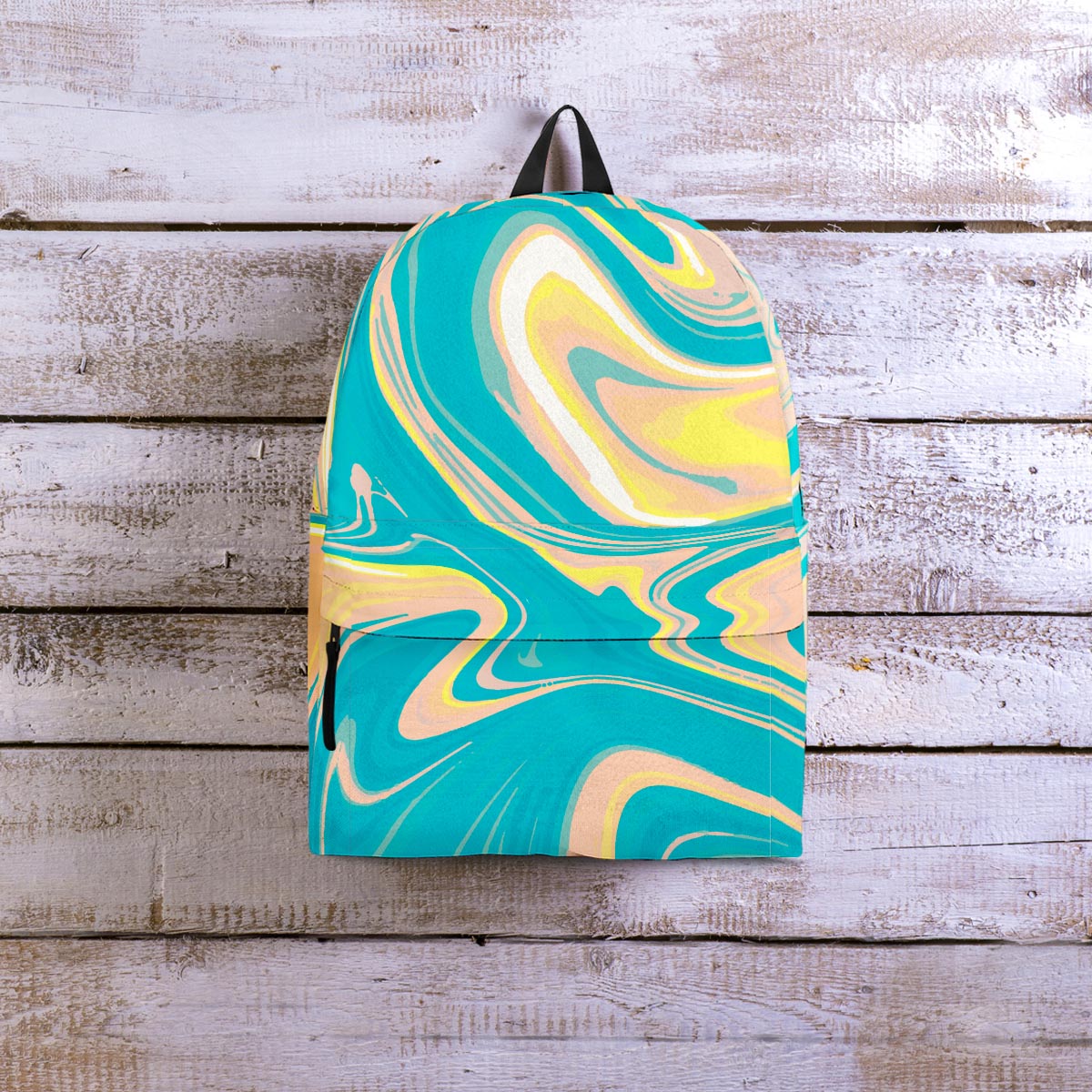 Abstract Green Marble Backpack-grizzshop