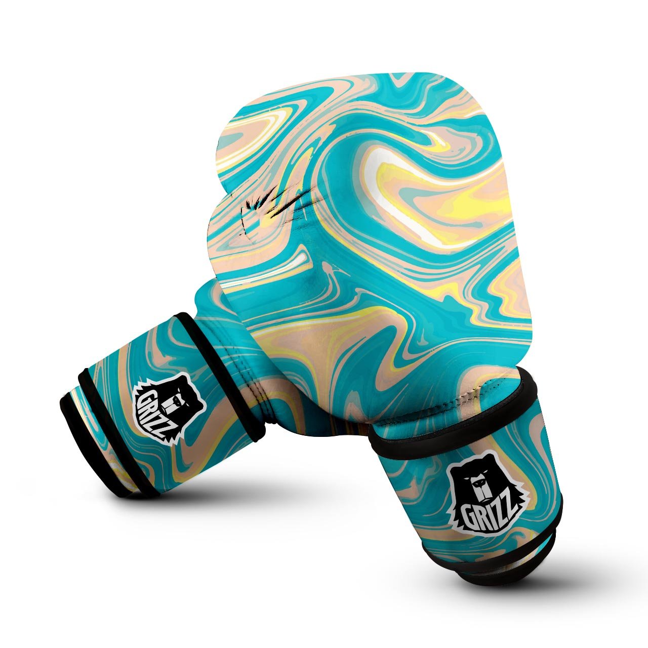 Abstract Green Marble Boxing Gloves-grizzshop