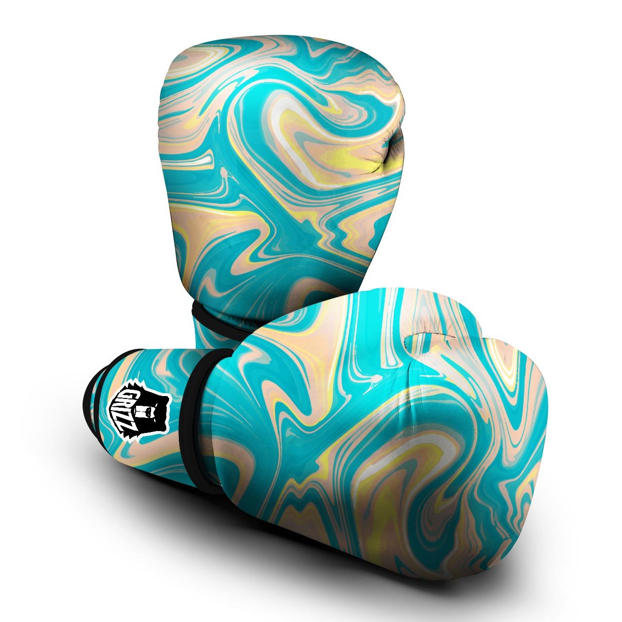 Abstract Green Marble Boxing Gloves-grizzshop