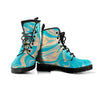 Abstract Green Marble Men's Boots-grizzshop