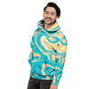 Abstract Green Marble Men's Hoodie-grizzshop