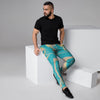 Abstract Green Marble Men's Joggers-grizzshop