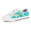 Abstract Green Marble Men's Low Top Shoes-grizzshop