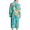 Abstract Green Marble Men's Robe-grizzshop