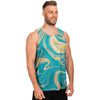 Abstract Green Marble Men's Tank Tops-grizzshop