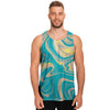 Abstract Green Marble Men's Tank Tops-grizzshop
