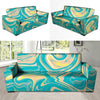 Abstract Green Marble Sofa Cover-grizzshop