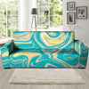 Abstract Green Marble Sofa Cover-grizzshop