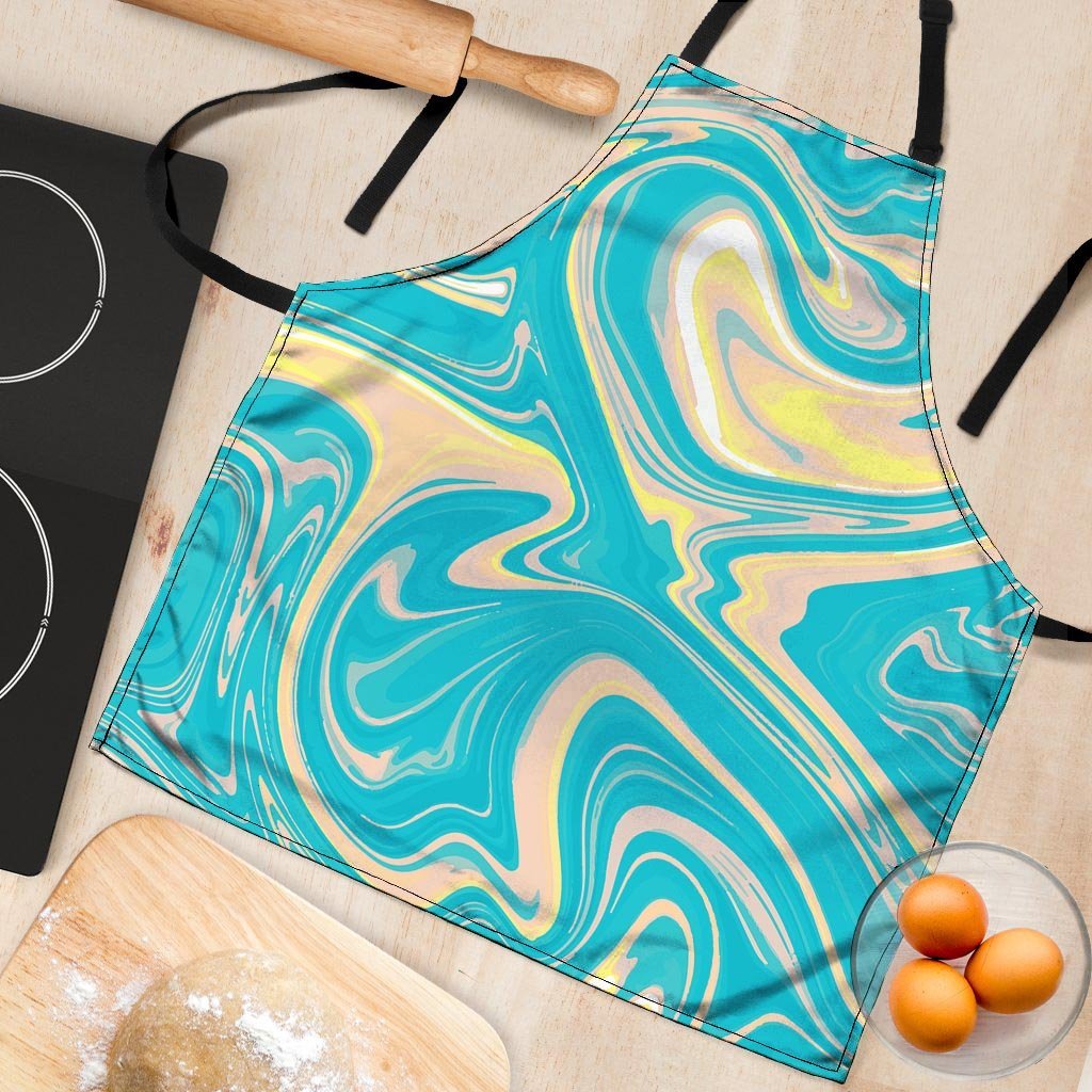 Abstract Green Marble Women's Apron-grizzshop