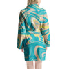 Abstract Green Marble Women's Robe-grizzshop