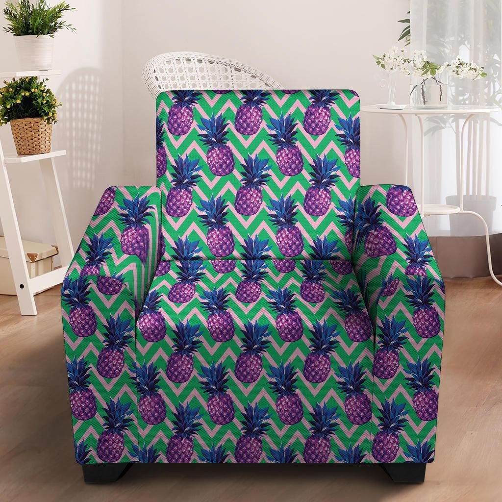 Abstract Hawaiian Pineapple Print Armchair Cover-grizzshop