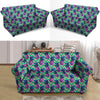 Abstract Hawaiian Pineapple Print Loveseat Cover-grizzshop