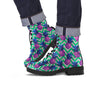 Abstract Hawaiian Pineapple Print Men's Boots-grizzshop