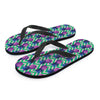 Abstract Hawaiian Pineapple Print Men's Flip Flops-grizzshop