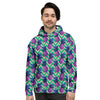 Abstract Hawaiian Pineapple Print Men's Hoodie-grizzshop