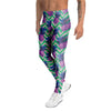 Abstract Hawaiian Pineapple Print Men's Leggings-grizzshop