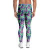 Abstract Hawaiian Pineapple Print Men's Leggings-grizzshop