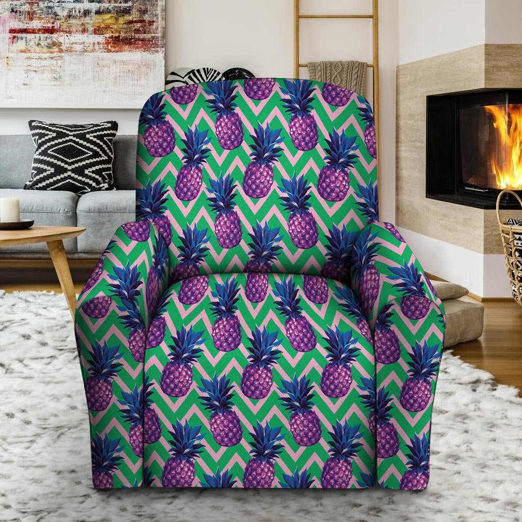 Abstract Hawaiian Pineapple Print Recliner Cover-grizzshop