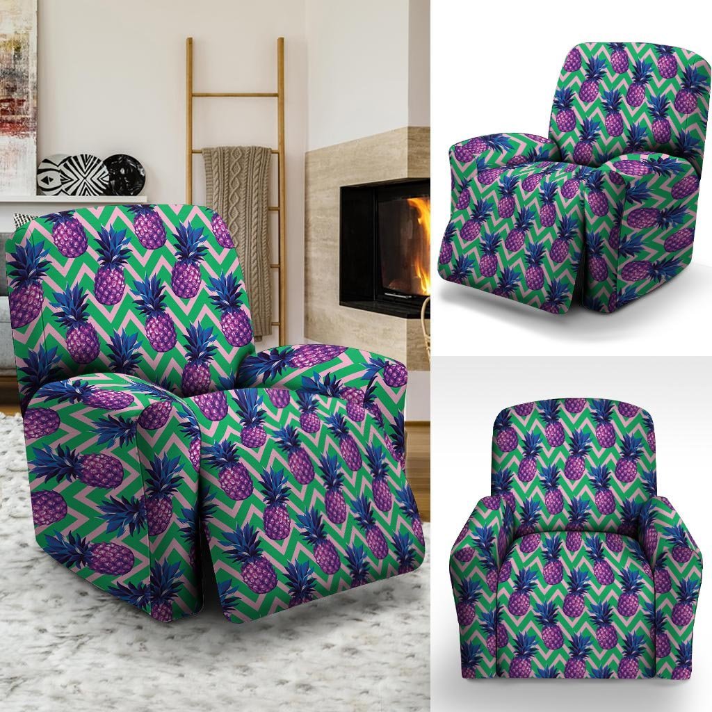 Abstract Hawaiian Pineapple Print Recliner Cover-grizzshop