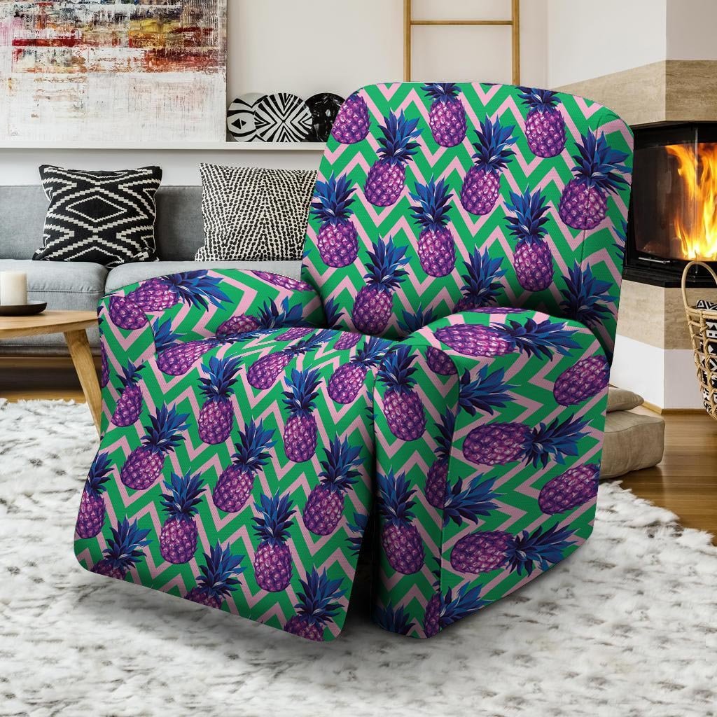 Abstract Hawaiian Pineapple Print Recliner Cover-grizzshop