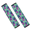 Abstract Hawaiian Pineapple Print Seat Belt Cover-grizzshop