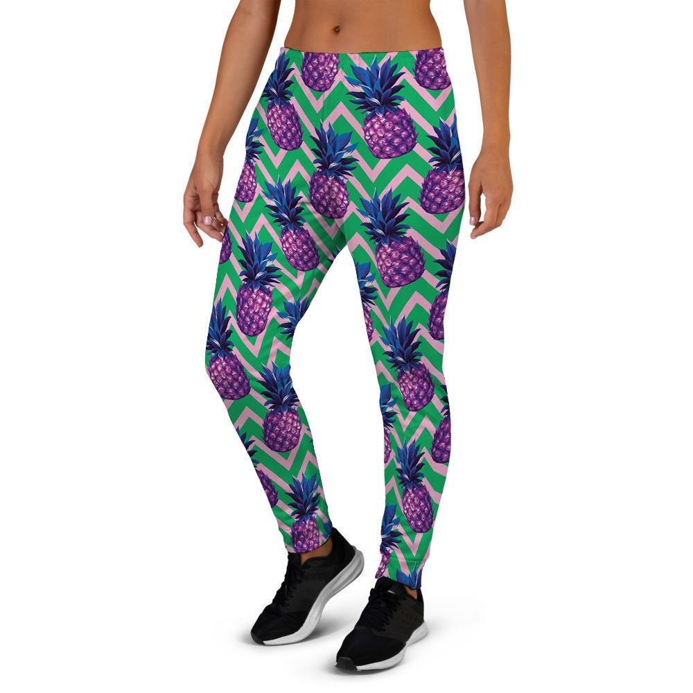 Abstract Hawaiian Pineapple Print Women's Joggers-grizzshop