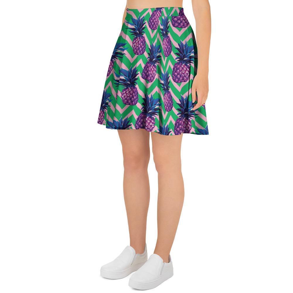 Abstract Hawaiian Pineapple Print Women's Skirt-grizzshop