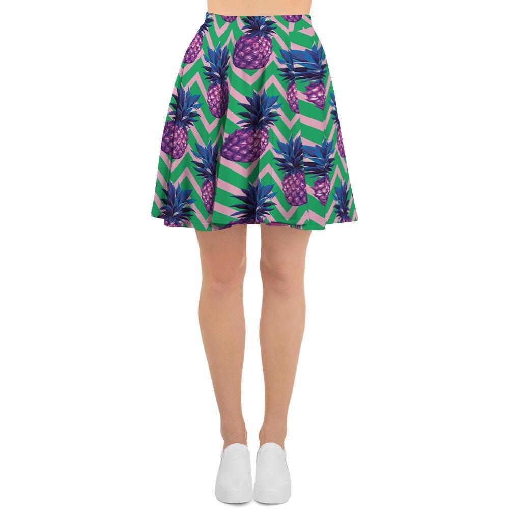 Abstract Hawaiian Pineapple Print Women's Skirt-grizzshop