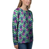 Abstract Hawaiian Pineapple Print Women's Sweatshirt-grizzshop