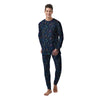 Abstract Headphone Blue Print Pattern Men's Pajamas-grizzshop