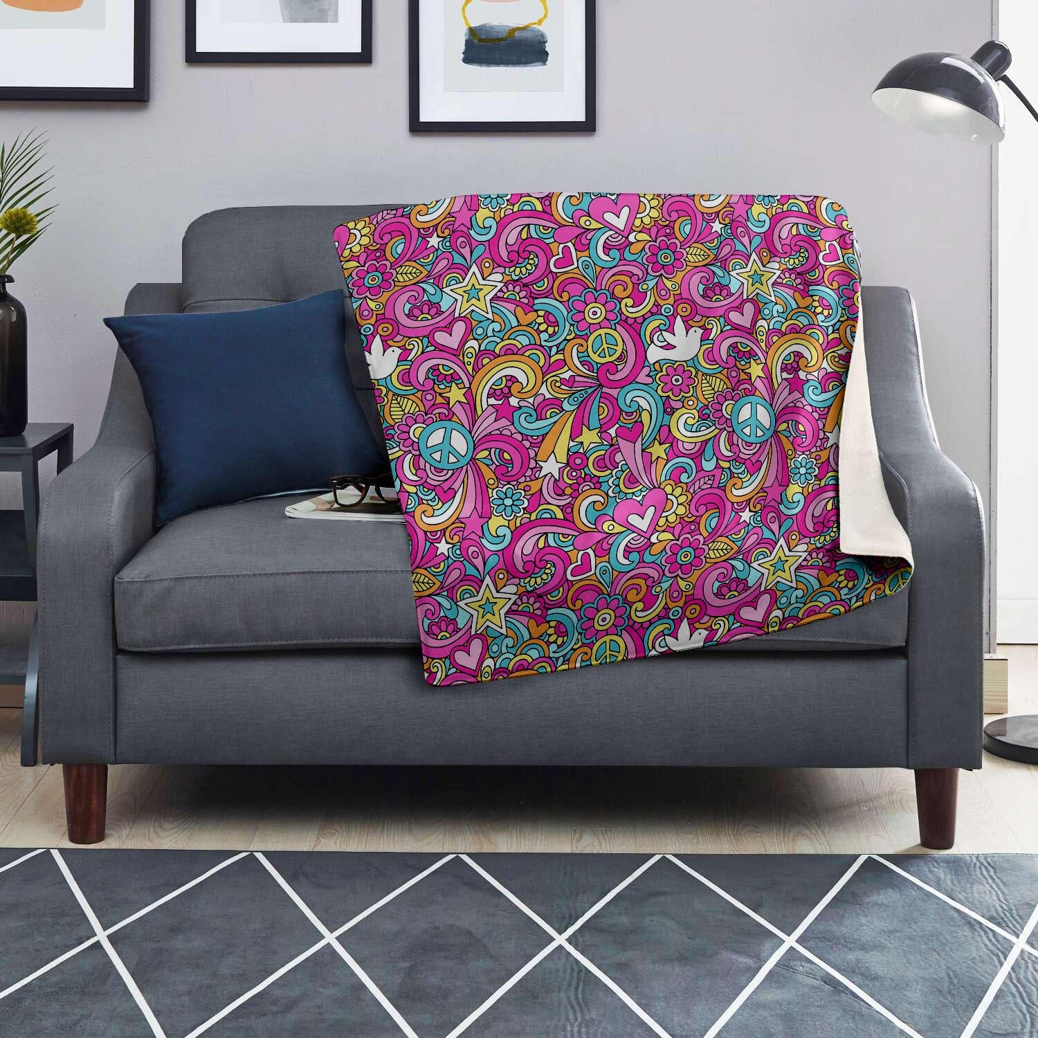 Abstract Hippie Blanket-grizzshop