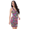 Abstract Hippie Bodycon Dress-grizzshop