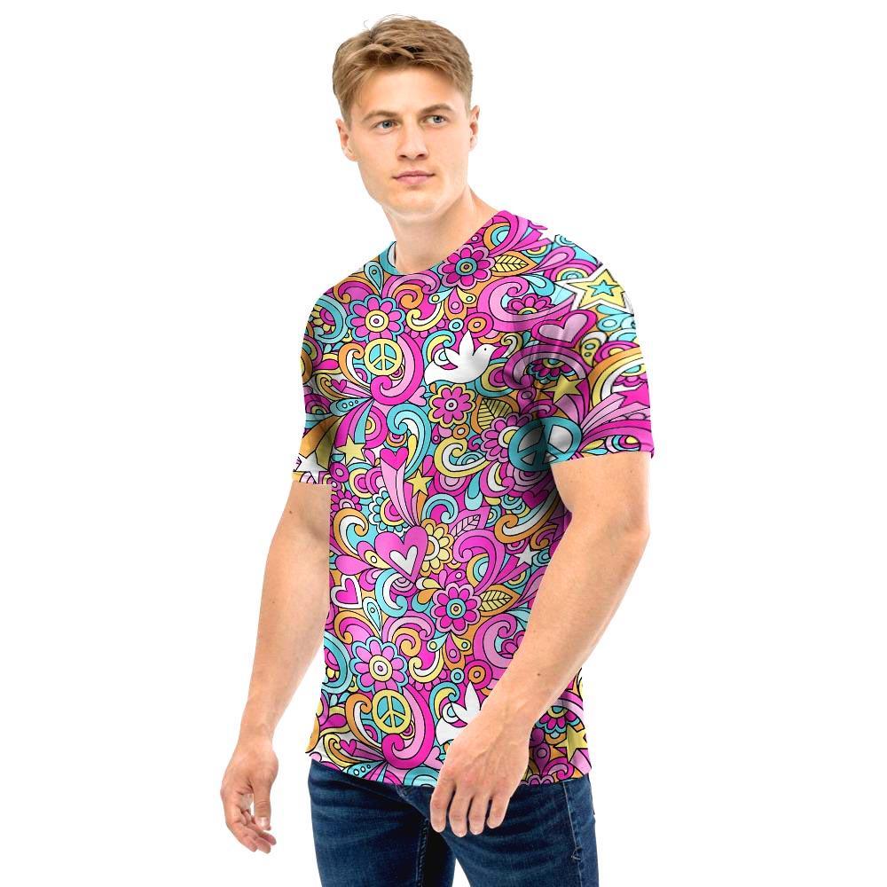 Abstract Hippie Men T Shirt-grizzshop