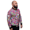 Abstract Hippie Men's Bomber Jacket-grizzshop