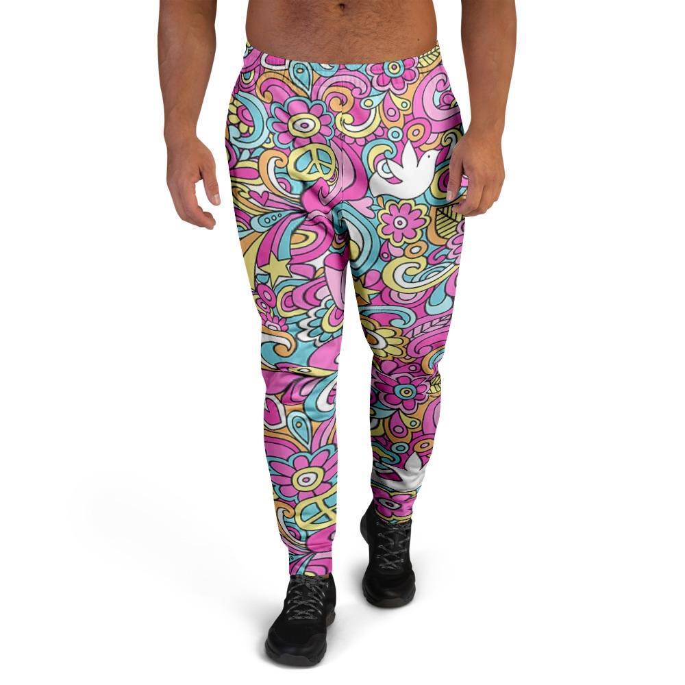 Abstract Hippie Men's Joggers-grizzshop