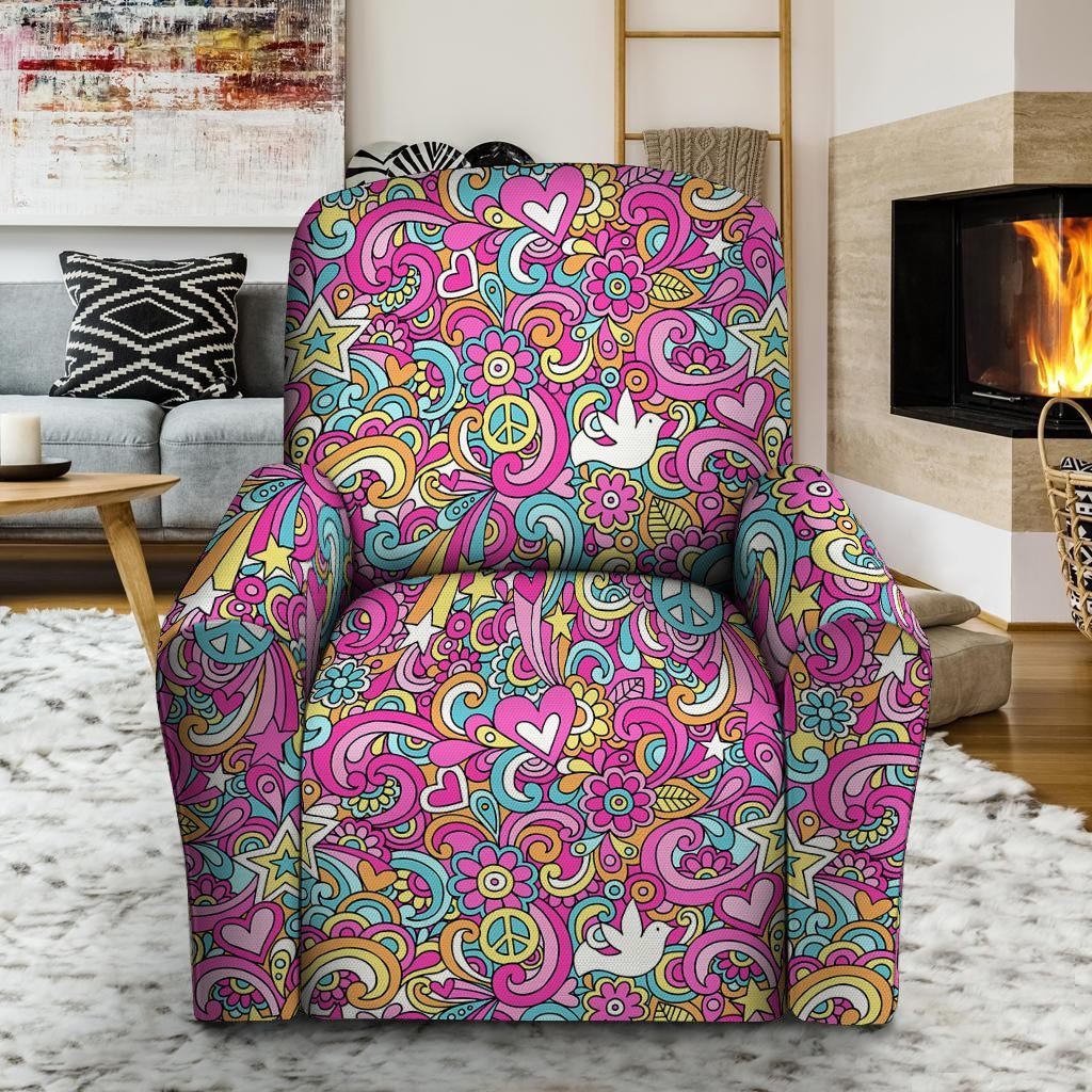 Abstract Hippie Recliner Cover-grizzshop