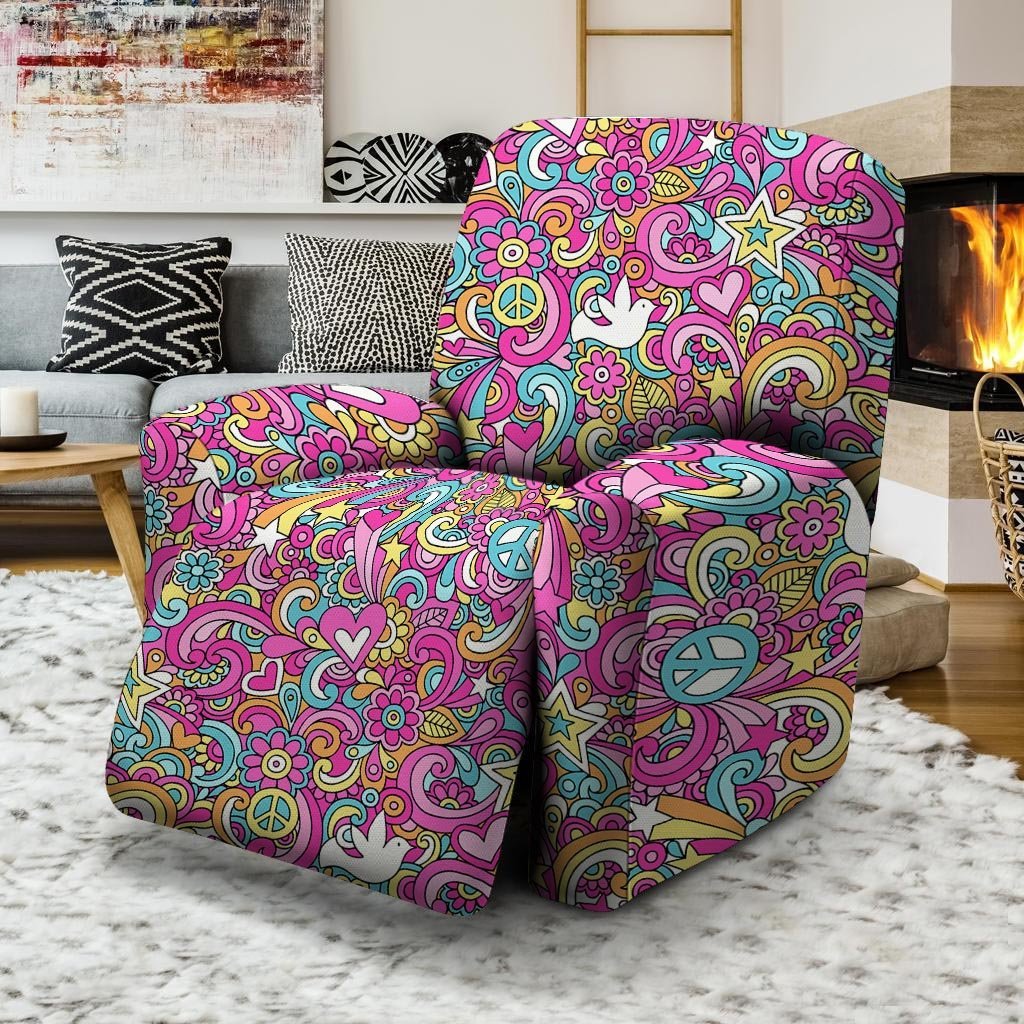 Abstract Hippie Recliner Cover-grizzshop