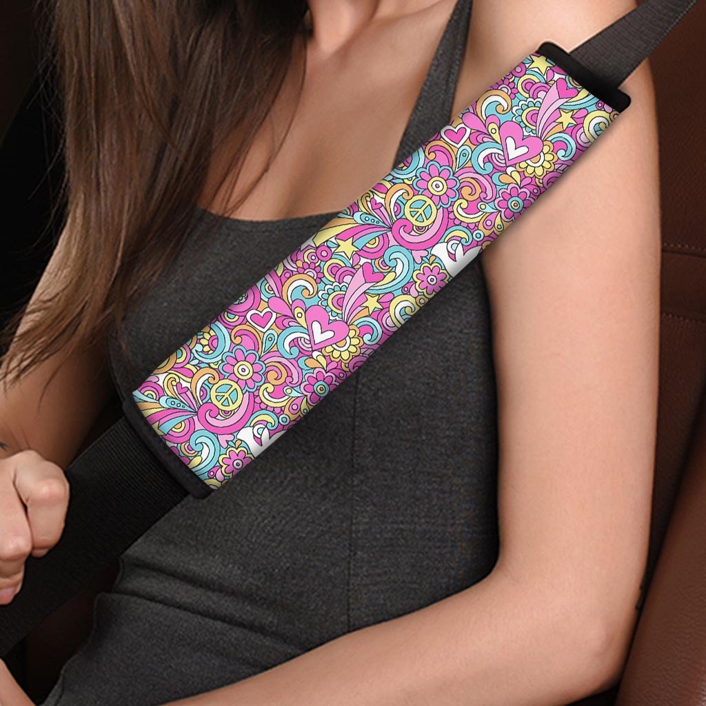 Abstract Hippie Seat Belt Cover-grizzshop