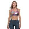 Abstract Hippie Sports Bra-grizzshop