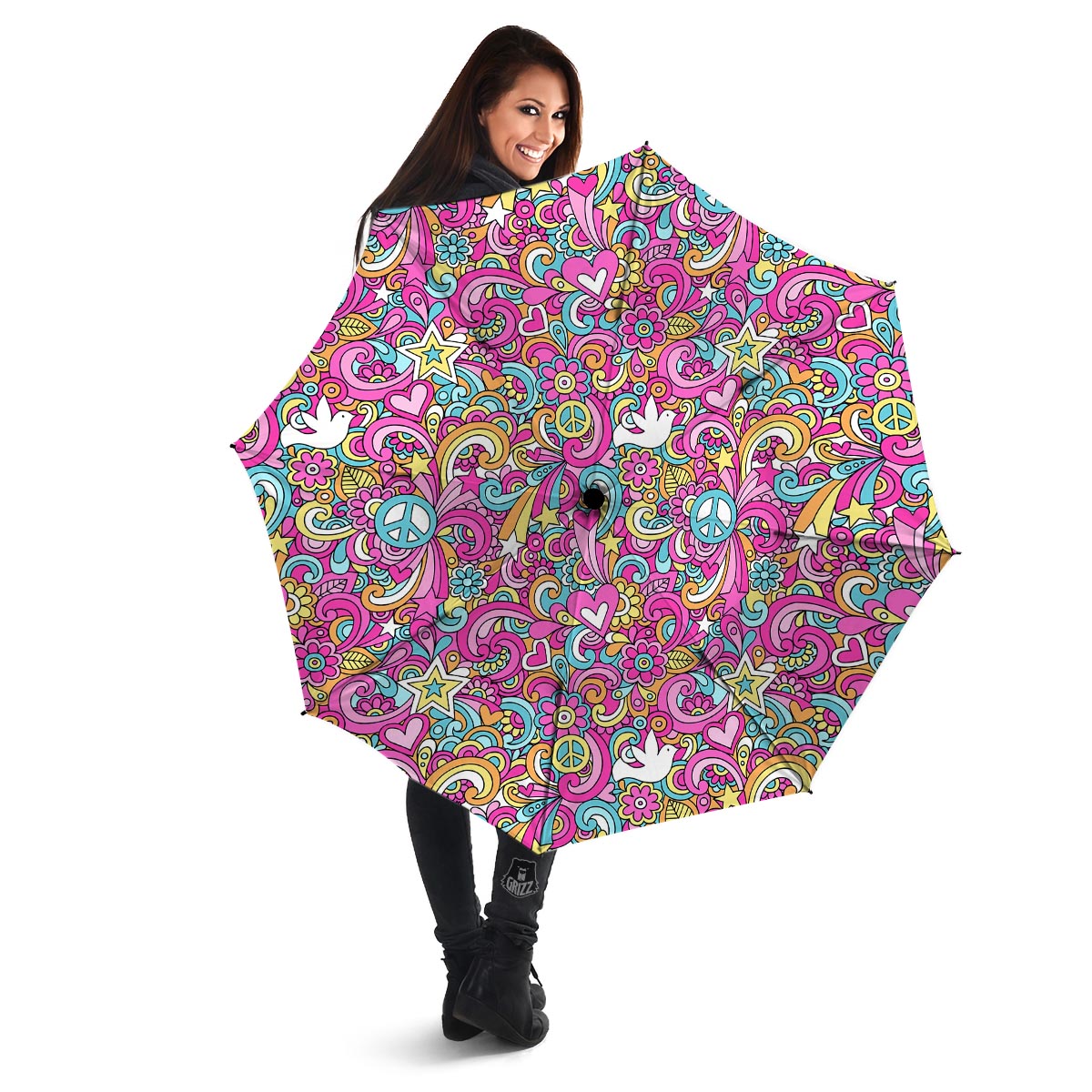 Abstract Hippie Umbrella-grizzshop