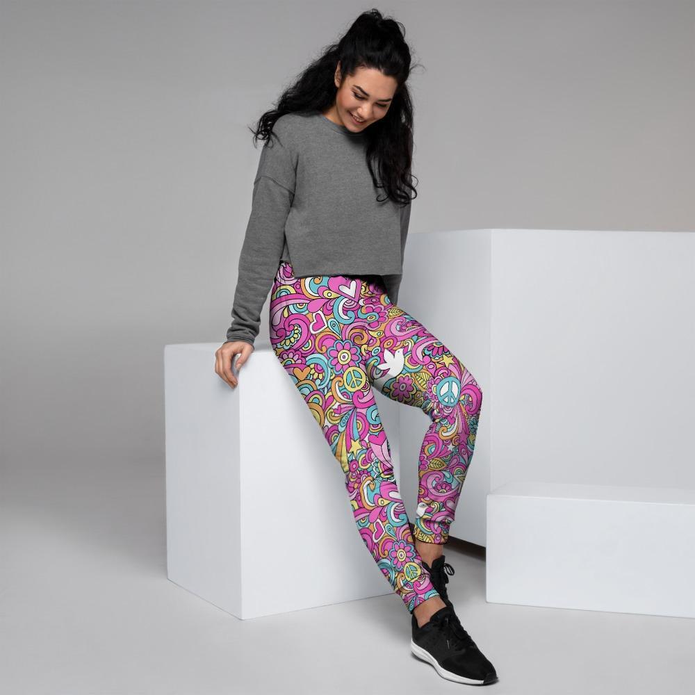 Abstract Hippie Women's Joggers-grizzshop