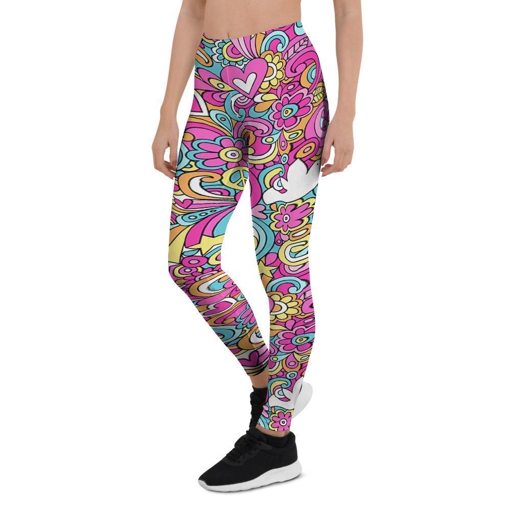 Abstract Hippie Women's Leggings-grizzshop