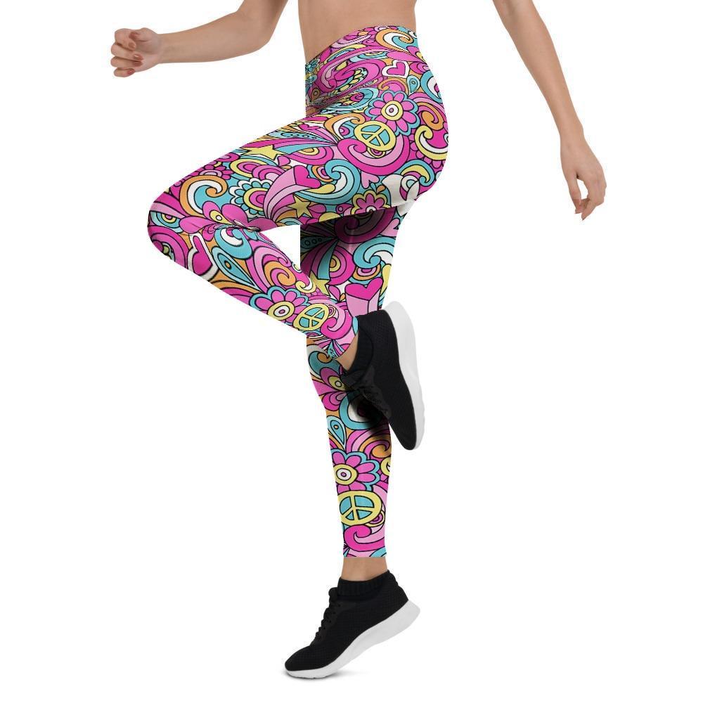 Abstract Hippie Women's Leggings-grizzshop