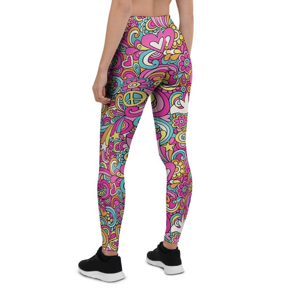 Abstract Hippie Women's Leggings-grizzshop