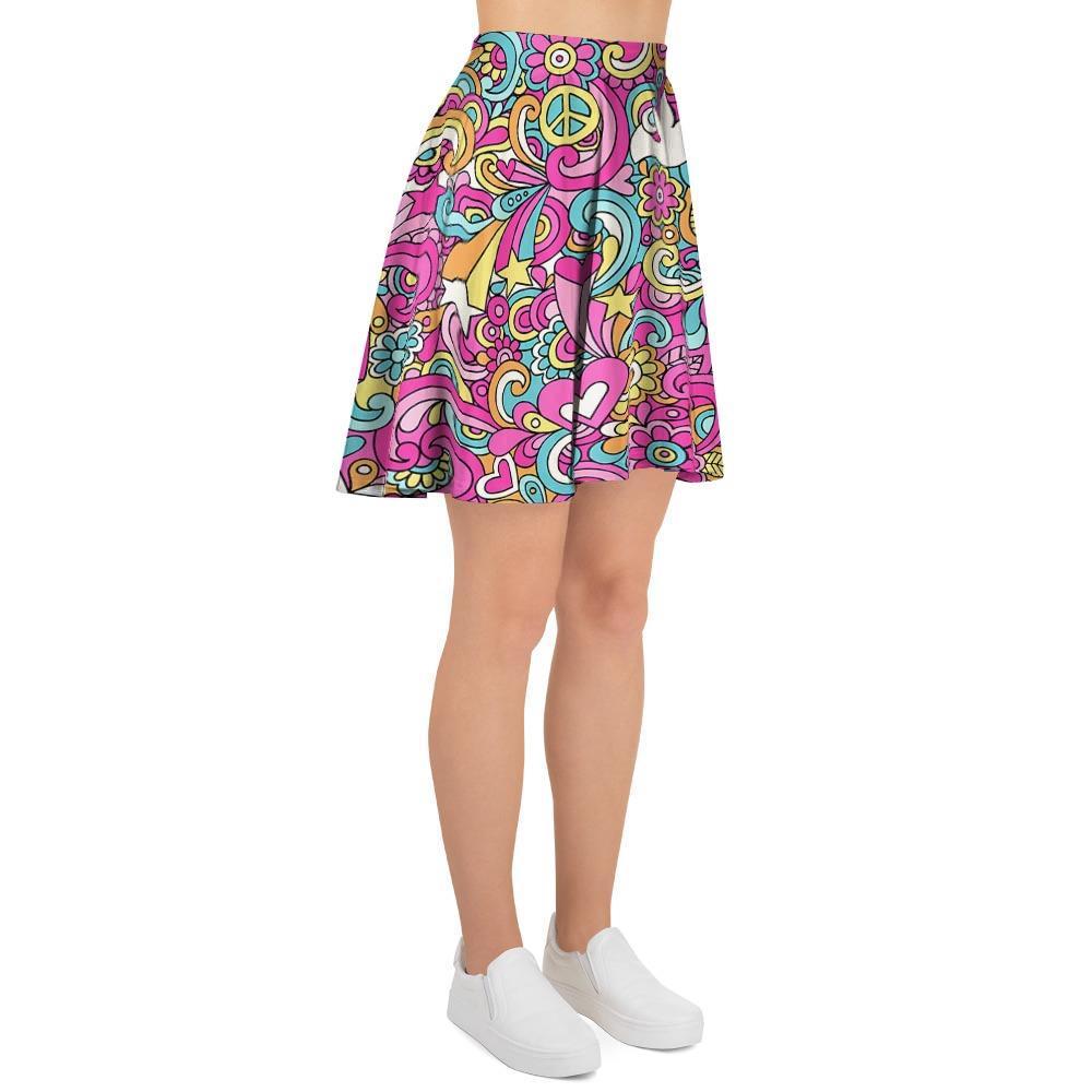 Abstract Hippie Women's Skirt-grizzshop