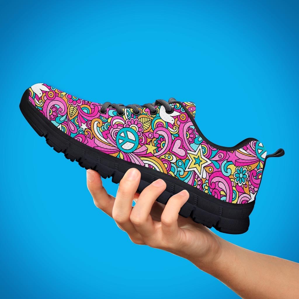 Abstract Hippie Women's Sneakers-grizzshop