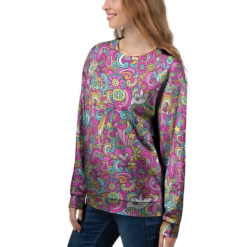 Abstract Hippie Women's Sweatshirt-grizzshop